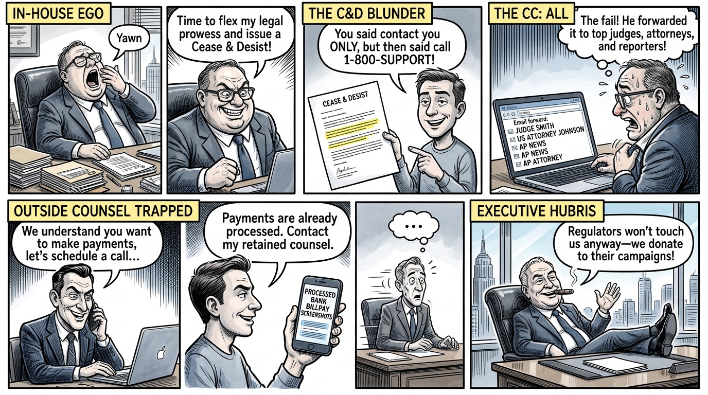 5-Panel Satirical Executive Comic Saga